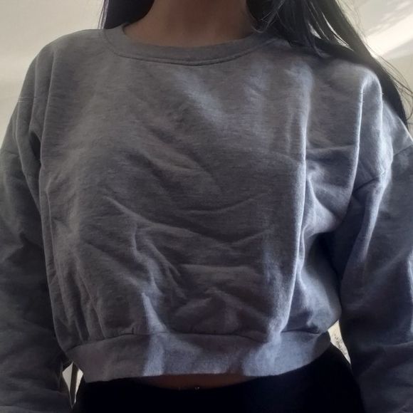 American Apparel Cropped warm grey sweater - Picture 2 of 6